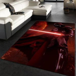 Darth Vader With Light Saber Star Wars Teppich