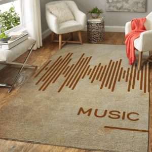 Music Was My First Love 1 Music Art Teppich