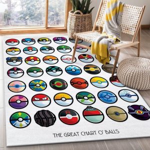 Poke Balls Anime Teppich