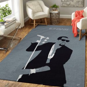 My Kanye West Minimal Music Artwork Minimal Music Artworks Art Teppich