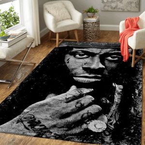 Lil Wayne Music Monochrome Art Teppich
