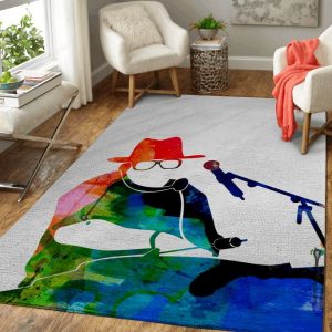 Run Dmc Watercolor Music Legends Art Teppich