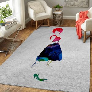 Diana Watercolor Music Legends Art Teppich