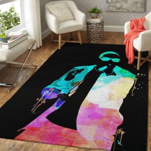 Ludacris Watercolor Music Legends On Stage Art Teppich