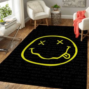 Music Rock Band Nirvana Music Legends Art Teppich