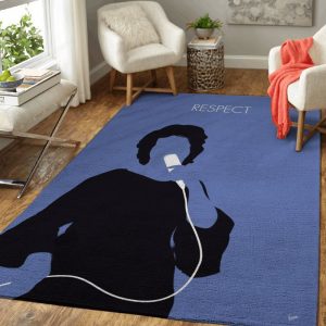 My Aretha Franklin Minimal Music Artwork Minimal Music Artworks Art Teppich