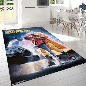 Marty McFly Emmett Brown Back To The Future Part II One Sheet Teppich