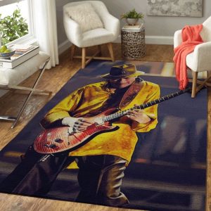 Carlos Santana On Stage Music Artist Art Teppich