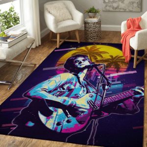 John Winston Ono Lennon Artwork Music Synthwave 80s Art Teppich
