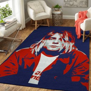Kurt Cobain Popart Music Art Teppich