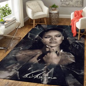 Rihanna Pop Music Collection Art Teppich