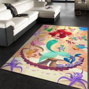 Ariel Disney Princess Characters Disney Movies Teppich 2