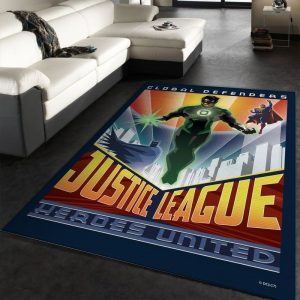 Global Defenders Justice League Heroes United Teppich