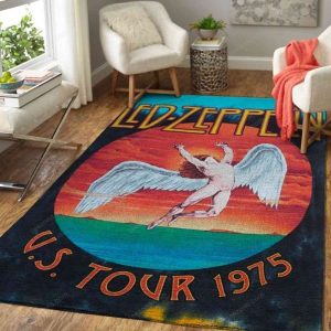 Led zeppelin Music Artwork Art US Tour 1975 Teppich