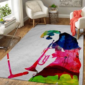 Miles Davis Watercolor Music Legends Art Teppich