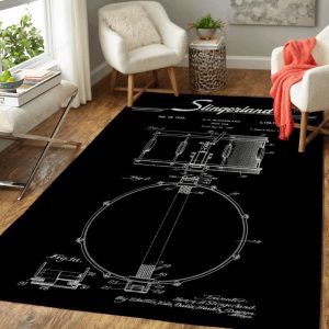 Slingarland Snare Patent Drums Music Art Teppich