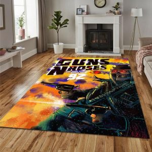 Guns N Roses Legend Rock Band Music Use Your Illussion World Tour Teppich