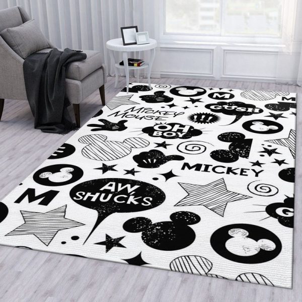 Minnie Mouse Black And White Teppich