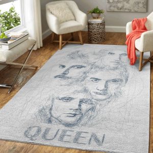 Queen Scribble Sketch Art Music Legend Art Teppich
