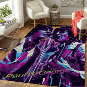 Paul George Artwork Music Synthwave 80s Art Teppich