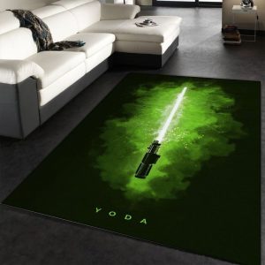 Yoda Star Wars Lightsabers Teppich