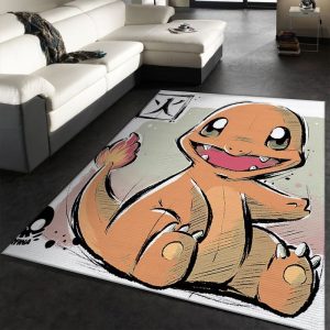 Charmander Pokemon Fire Teppich