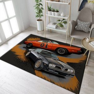 Smokey And The Bandit The Dukes Of Hazzard Trans Am General Lee Teppich