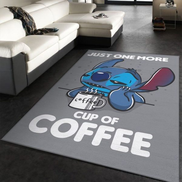 Disney Lilo and Stitch One More Coffee Teppich