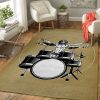 Vitruvian Drummer Music Art Teppich