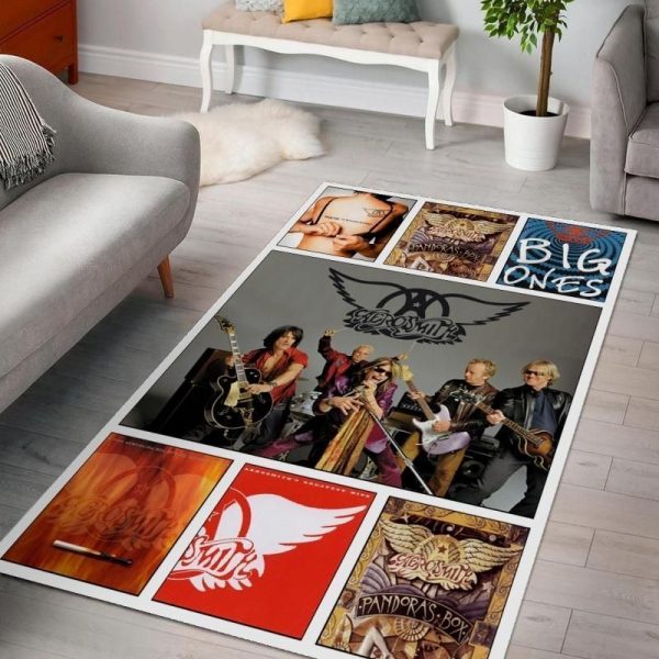 Aerosmith Ver 6 Living Room Music Band Teppich