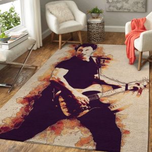 Bruce Springsteen American Singer And Musician Pop Art Teppich