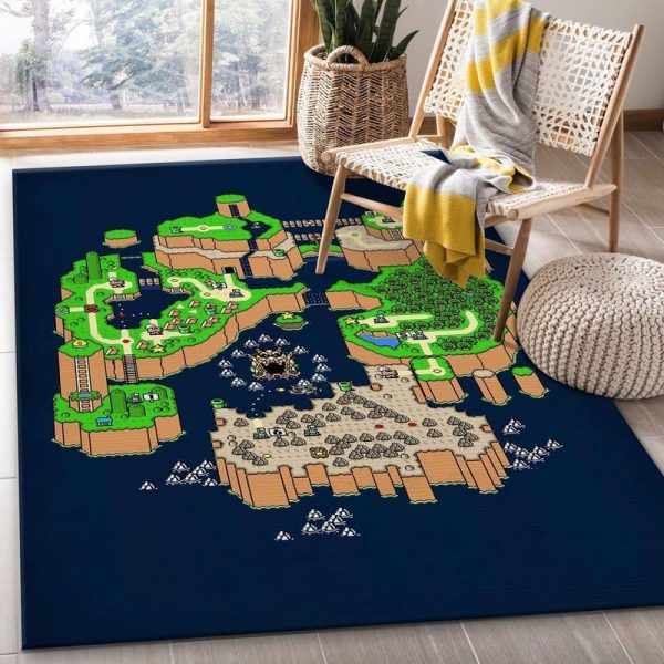 Super Mario World Map Teppich 2