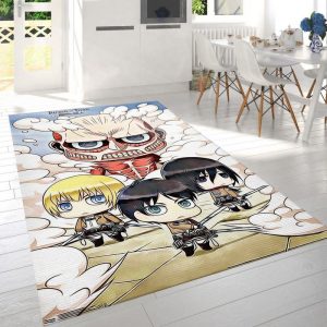 Attack On Titan Chibi Group Teppich