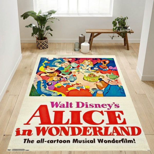 Disney Alice In Wonderland One Sheet Teppich