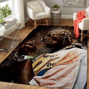 Young Thug Rapper Music World Art Teppich