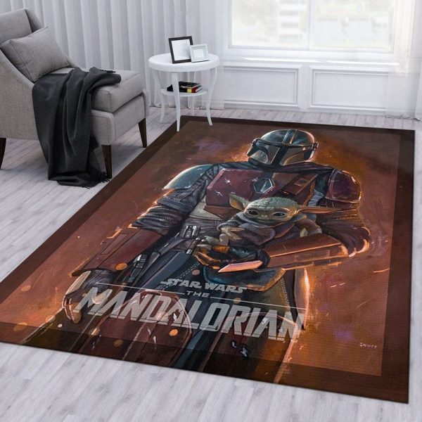 Mandalorian Baby Yoda Star Wars 8 Teppich