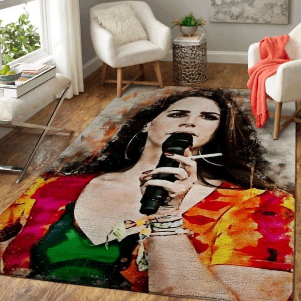 Lana Del Rey Musician World Art Teppich