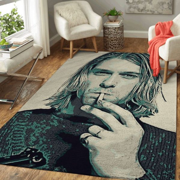 Kurt Cobain Art 4 Music Artist Art Teppich