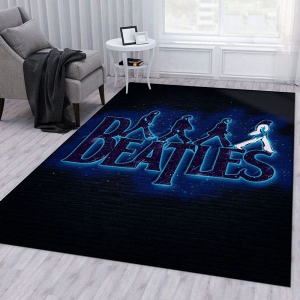 The Beatles abbey road glow font Teppich