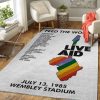 Live Aid London Wembley Music Art Teppich