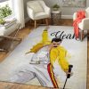 Music Legend Freddie Mercury Music Art Teppich