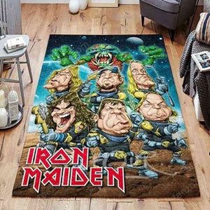 Iron Maiden Legend Rock Band Music II Teppich