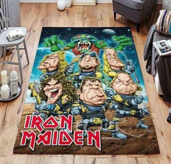 Iron Maiden Legend Rock Band Music II Teppich