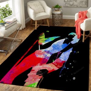 Jim Watercolor II Music Legends On Stage Art Teppich