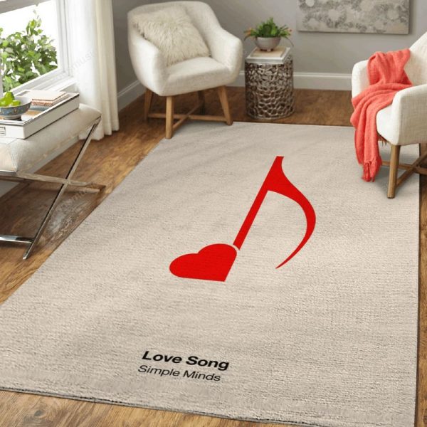 Love Song Music Art Teppich