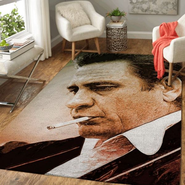 Johnny Cash American Singer Art II Teppich