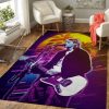 Kurt Cobain Live 80s Artwork Music Synthwave 80s Art Teppich