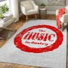 The Music Industry Red Ink Music Art Teppich