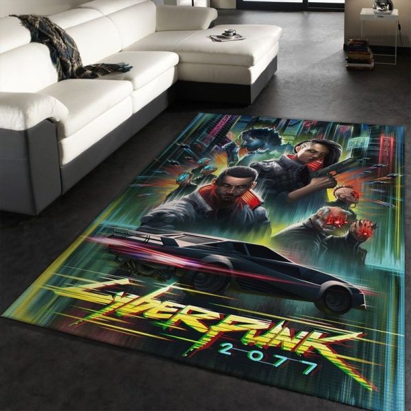 Cyberpunk 2077 Futuristic Gaming II Teppich