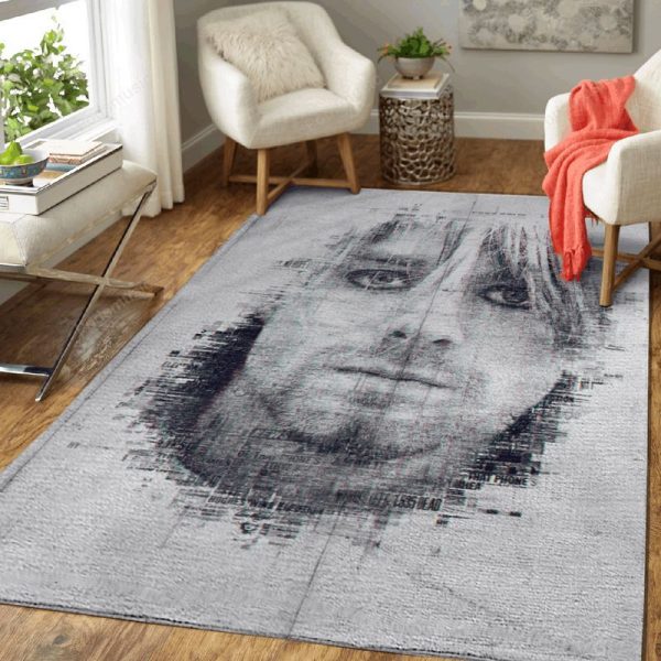 Kurt Cobain 5 Music Art Teppich